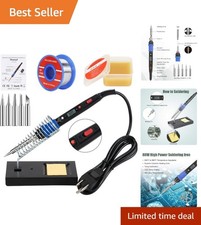 High-Power 80W Soldering Iron Kit with Adjustable Temp - Perfect for Crafters