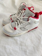 Nike Boys Air Jordan Flight Club 91 DM1686 White Basketball Shoes Sneaker Sz 11C
