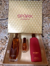 Liz Claiborne SPARK Eau de Parfum 3.4oz., Perfume Spray .5 oz., Body Lotion 6.7