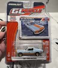 GreenLight GL Muscle 1967 Ford Mustang GT Gulf Racing Blue 1:64 NIB