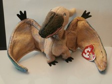 TY Beanie Baby /Babies Swoop the Pterodactyl MWMT Rare