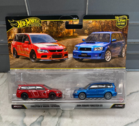 Hot Wheels 2 Packung Mitsubishi Lancer Evolution Ix Wagen 2004 Subaru Forester