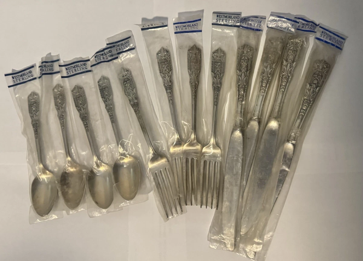 Westmorland 1900-1940 Antique US Sterling Silver Flatware Sets for