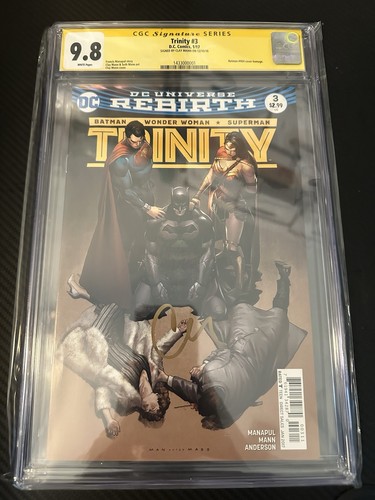 Trinity 3 SS CGC 9.8 SS Clay Mann YEAR ONE Homage Batman Superman Wonder Woman