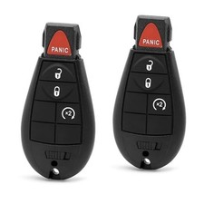 Key Fob Replacement Two Keyless Entry Remote Control Car Keys 4 Button 433MHz