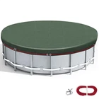Pool Cover Round Summer & Winter Pool Cover UV Resistant Cover 200 g/m²