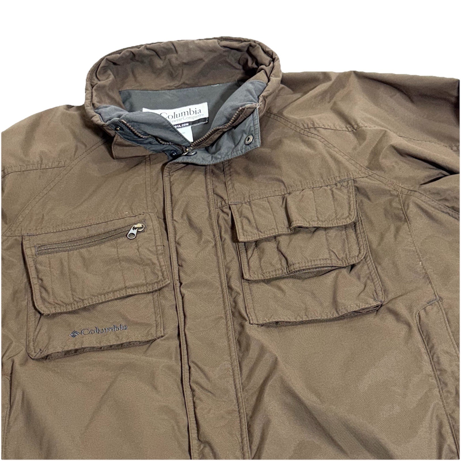 Chaqueta de Invierno Columbia Cuello Alto Desmontable Imitación Piel, Impermeable Envío Gratis