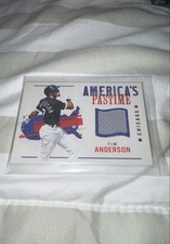 2022 Panini Chronicles America's Pastime Swatches Tim Anderson #APS-TA Red (MEM)