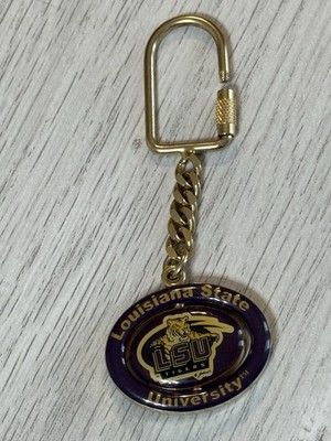 LSU Louisiana State University Tigers Spinner Keychain Souvenir Keyring