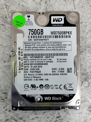 WESTERN DIGITAL WD7500BPKX-00HPJT0 WD7500BPKX Hard Drive SATA 750GB 2.5''