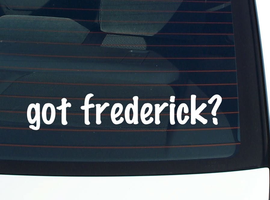 Frederick Funny Last Name Car Decal Bumper Sticker Vinyl Window Pride
