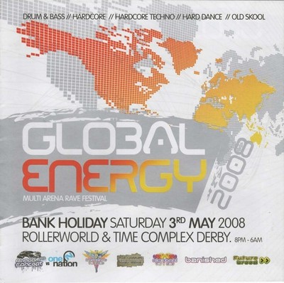 GLOBAL ENERGY 3/5/08 Classic Rave Flyer