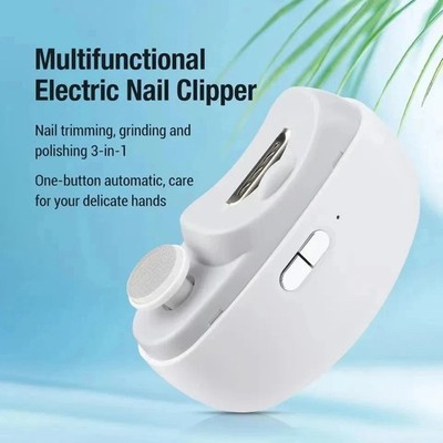 2 in1 Elektrischer Nagelknipser Sicher Automatisch Nagelknipser Trimmer Schneider Maniküre