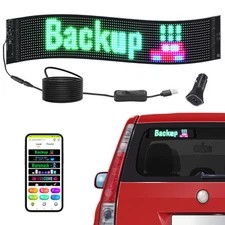 VEVOR 27"x5" Programmable LED Sign Scrolling Display Board P6 Full Color