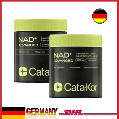60/120pcs NAD+ Kapsel 500mg Supplement Anti-Aging Energy Focus Nicotinamide DE