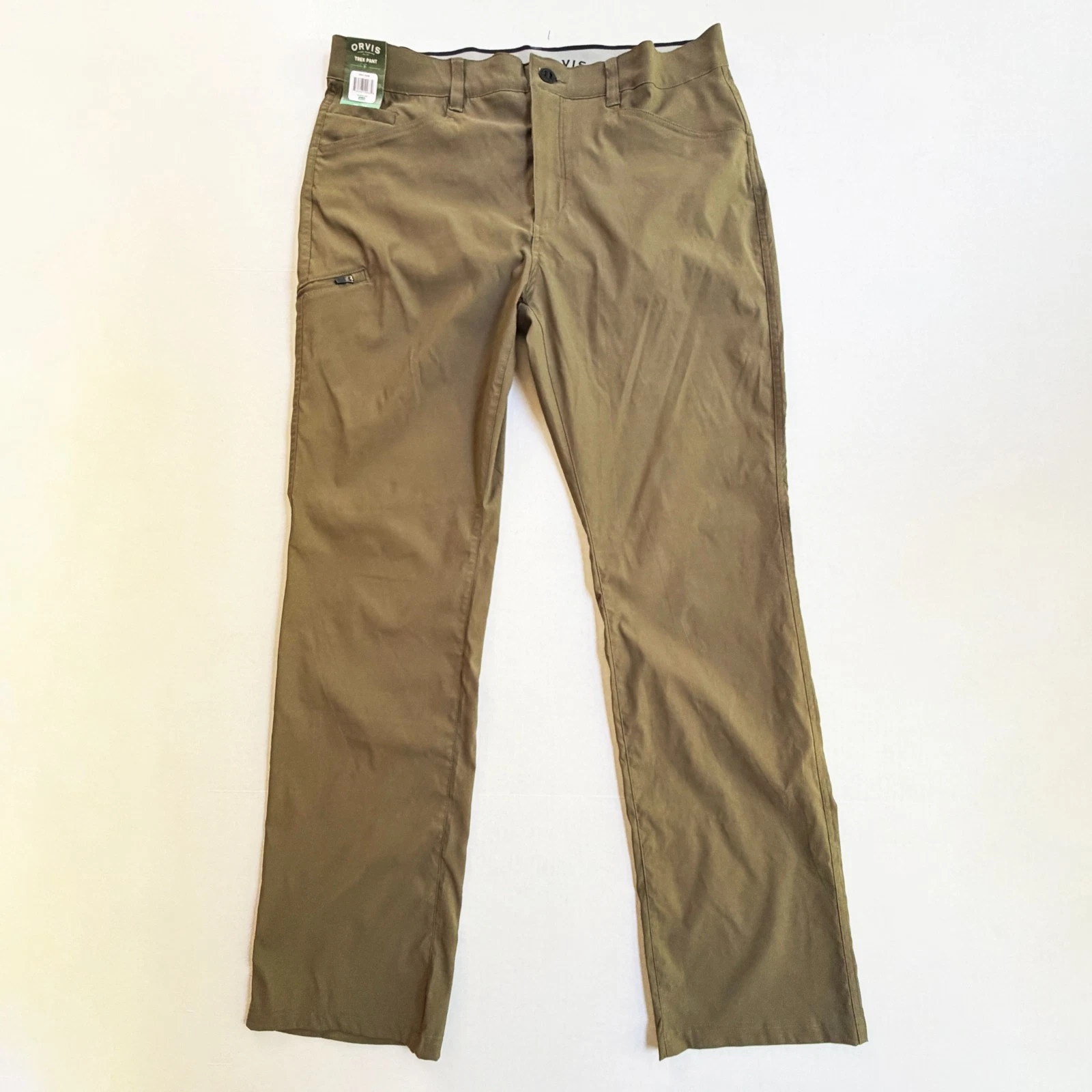 ORVIS TREK Pant Men 38x34 Stretch Waist Olive Green Cargo Pocket Water Resistant
Opens in a new wind