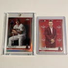 Topps Mike Trout 2019 chrome and series 1 variations 2 cards