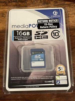 Centon 16 GB Class 10 SDHC Flash Memory Card