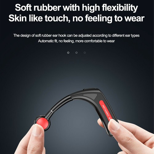 Auricolare Bluetooth a conduzione ossea auricolare camionista con microfono per Android iOS - Foto 5 di 16