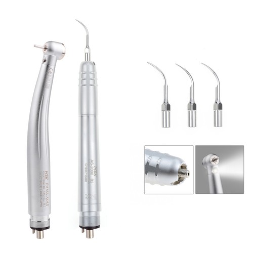 Dental NSK Type High Low Speed Handpiece Kits Push Button with Air Scaler 2H/4H - Picture 22 of 26