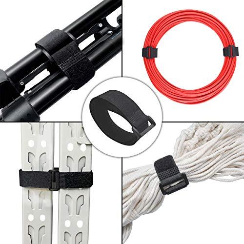 20 Pack Reusable Cinch Straps Fastening Cable Nylon Hook and Loop Cinch - Bild 5 von 7