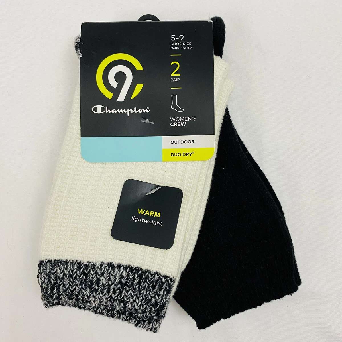 Champion duo dry women's crew socks discount