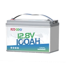 Redodo 12V 100Ah LiFePO4 Lithium Battery for RV Solar - Excellent Condition