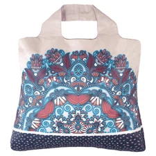 Envirosax Blue Floral Rolling Stone Reusable Shopping Bag