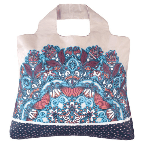 Envirosax Blue Floral Rolling Stone Reusable Shopping Bag - 第 1/3 張圖片
