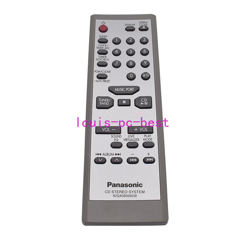 Remote Control for Panasonic CD Stereo System N2QAGB000037