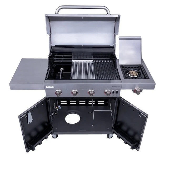 Parrilla infrarroja de gas propano líquido de 4 quemadores parrilla de propano de acero inoxidable Foto 3 de 4