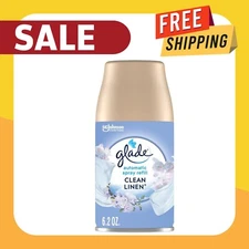 Glade Automatic Spray Refill Air Freshener, Clean Linen 6.2 Oz, pack of 1