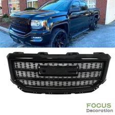 Front Bumper Grille Mesh Grill Denali Style For GMC Sierra 1500 2016 2017 2018