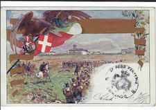 1902 Italian Art Military Postcard 4o Reggimento Fanteria Comando Piemonte