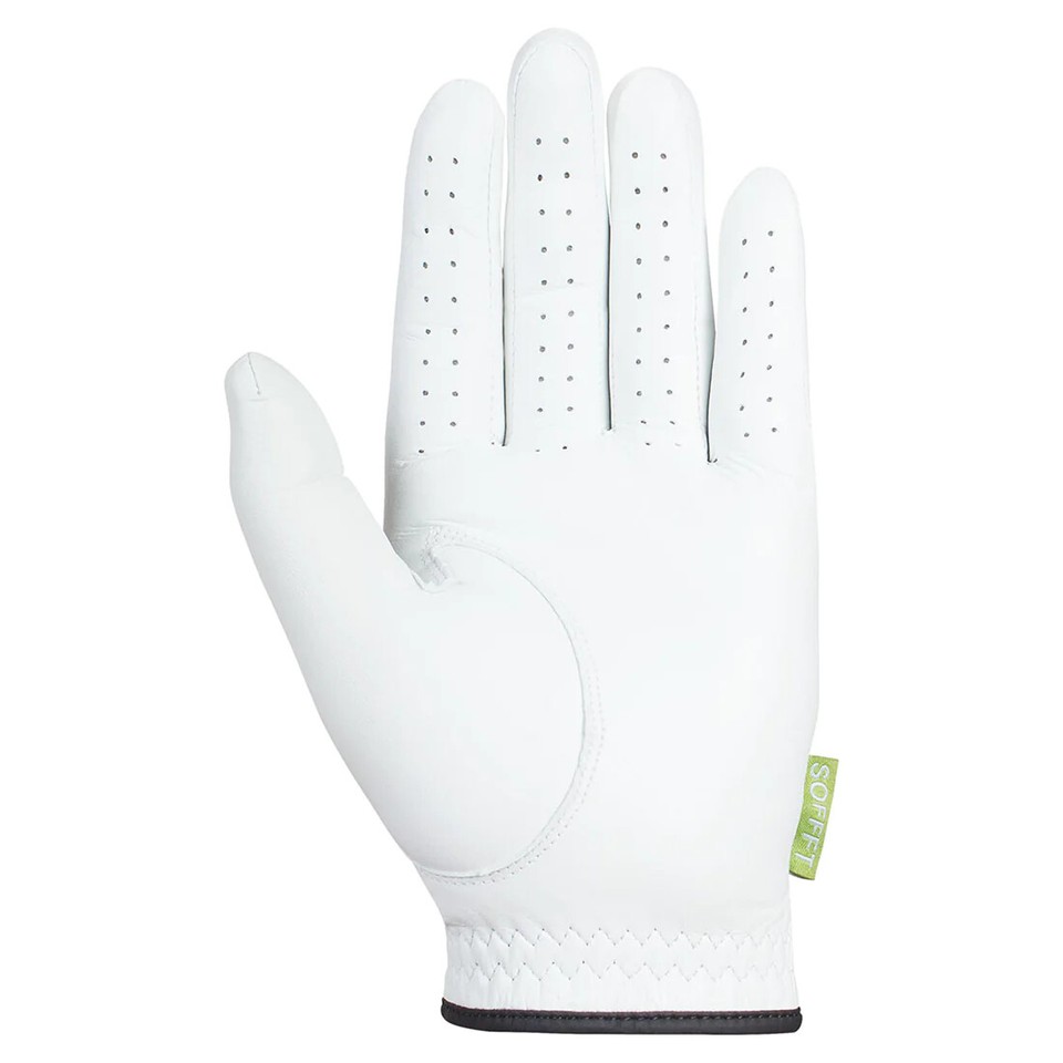 HIRZL SOFFFT Pure - White - Men's Golf Gloves - Worn on Right Hand