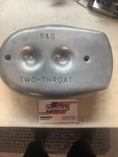 Harley s&s two throat dual air cleaner filter cover carb carburetor 