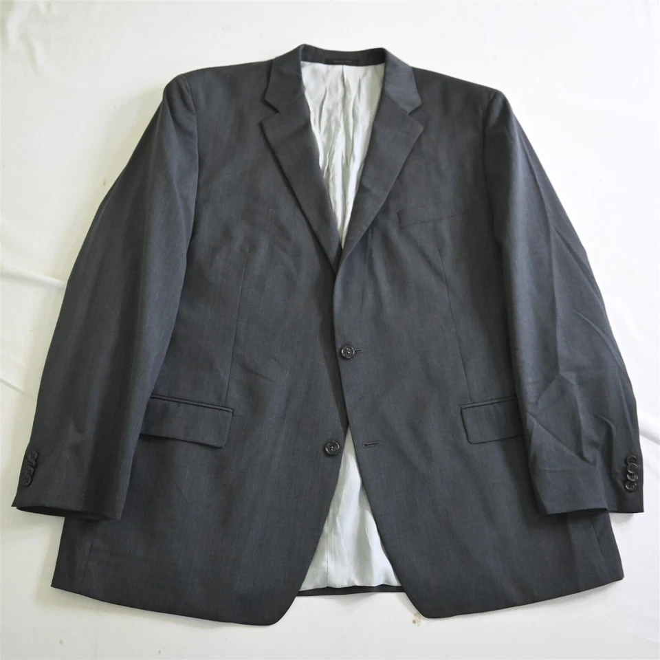 Michael Kors 50L 40x32 Gris 100% Lana Hombre Chaqueta Pantalones Traje Foto 2 de 4