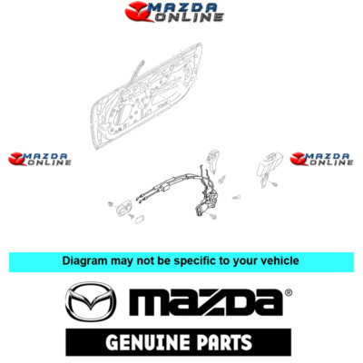 Mazda Genuine Front Right Door Lock Actuators N121-58-310J 05-14