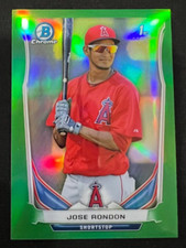 JOSE RONDON 2014 Bowman Chrome Prospects Green Refractor #BCP15 RC #04/75