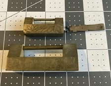 Vintage Chinese Brass Padlock w/ one Key Strip System Unique Design