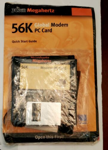 3Com Megahertz 56K Global Modem PC Card 5 Floppy Disk SF540S Installation. New - Picture 1 of 3