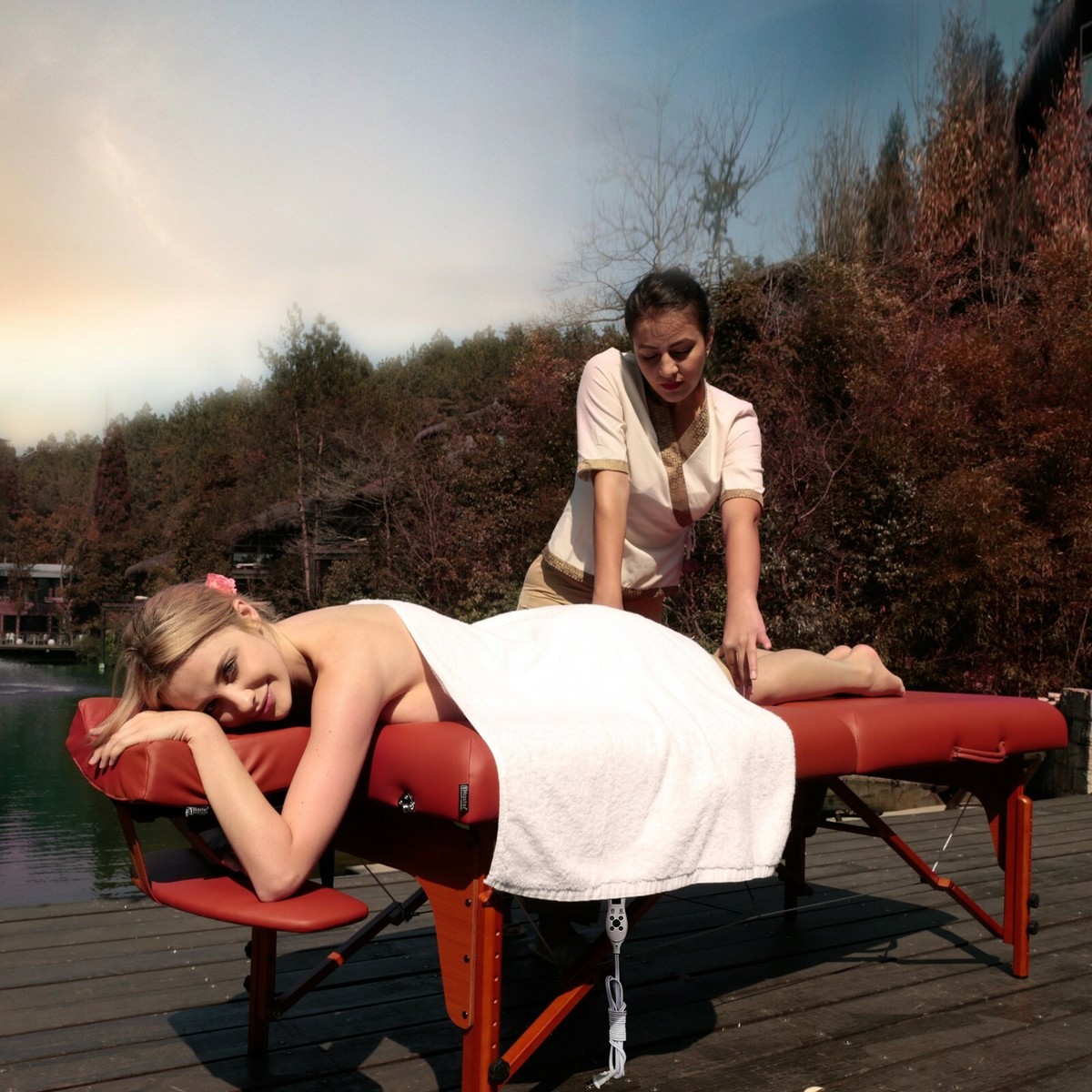 Master Massage Santana Massageliege - Klappbar, 79 Cm Breit, Mit Holzkonstruktion