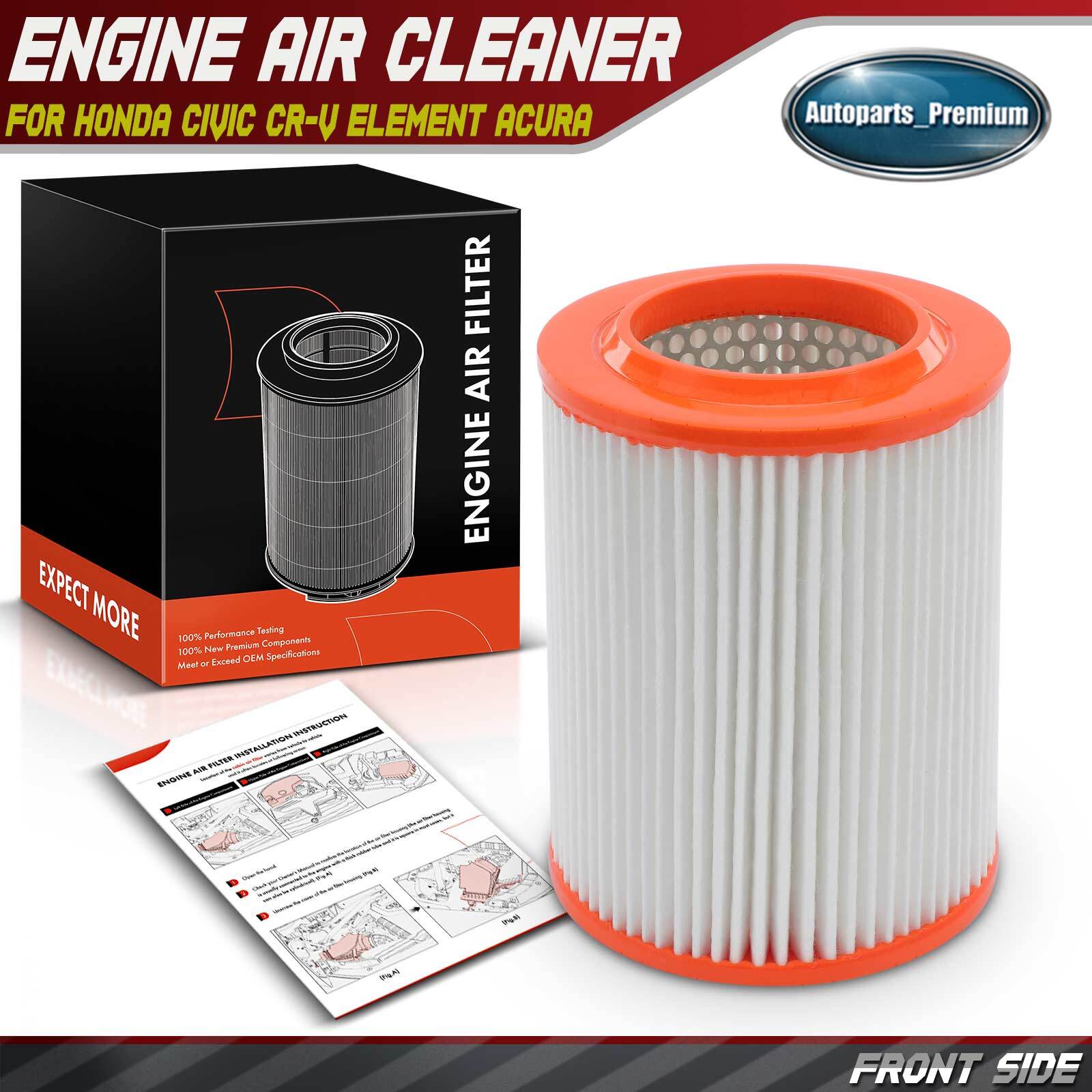 New Engine Air Filter for Honda Civic CRV Element Acura CSX RSX L4 2