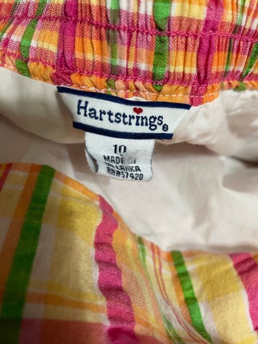 hartstrings girls halter dress pink green multicolor mod madras plaid spring 10 - Picture 3 of 3
