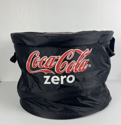 Coke Zero Insulated Soft Sided Collapsible Can Cooler Black Coca-Cola