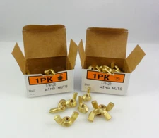 Lot Of 46 Wing Nuts Brass 1/4-20 Pre-Owned Never Used
