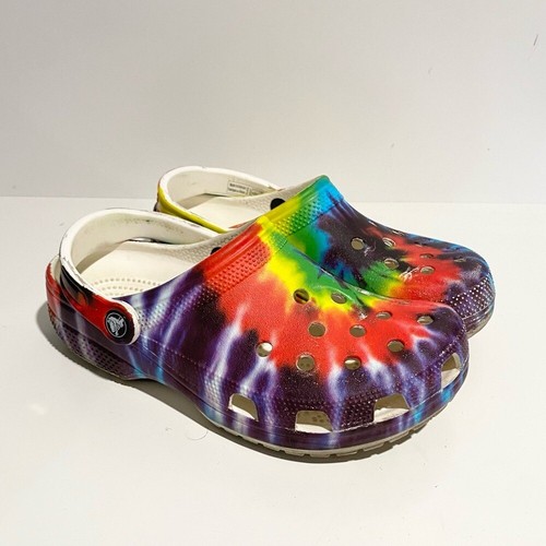 Crocs Tie Dye Comfort Walking Waterproof Sandals Shoes