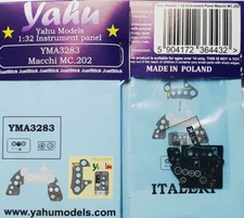 Yahu 1/32 Macchi MC.202 Instrument Panel for Italeri kits