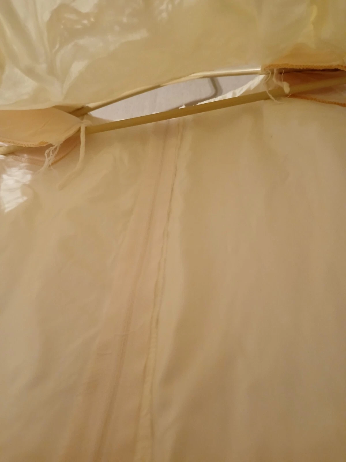 OFF WHITE vecch abitoo bianco sporcoe vintage pic conccia br inzzo pizzoezza lung 51""o lung 13""o