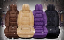 Universal 5 Seats Thermal Velvet Car Seat Cover Cushioned Interior Full Seat Pad